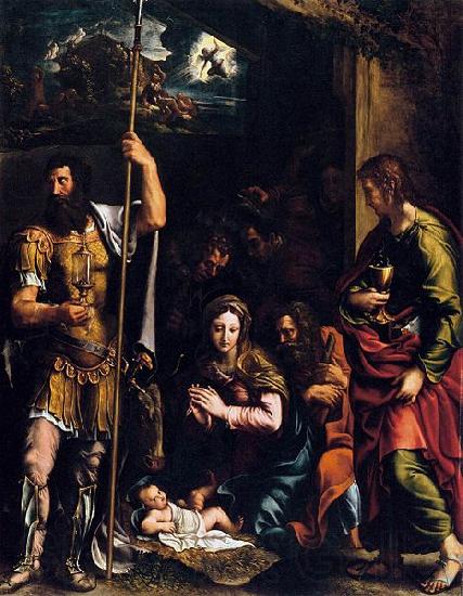 Giulio Romano The Adoration of the Shepherds Germany oil painting art